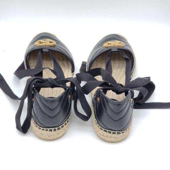 Gucci Sandals GG Marmont Espadrille Shoes Brand New - Picture 9 of 13